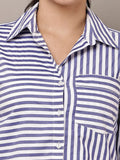 Begumpan Striped Shirt - Blue & White