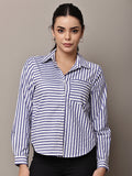 Begumpan Striped Shirt - Blue & White