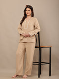 Begumpan Premium Co-Ord Set - Beige