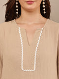 Begumpan Premium Co-Ord Set - Beige