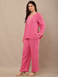 Begumpan Premium Co-Ord Set - Pink