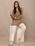 Begumpan Premium Pullover Acid Wash Hoodie - Brown