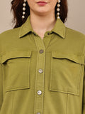 Begumpan Premium Double Pocket Jacket - Green