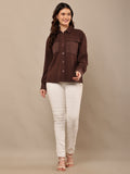 Begumpan Premium Double Pocket Jacket - Brown