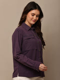 Begumpan Premium Double Pocket Jacket - Dark Purple