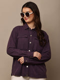 Begumpan Premium Double Pocket Jacket - Dark Purple