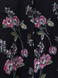 Begumpan Floral Printed Dress - Black