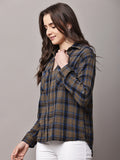 Begumpan Brown Checked Shirt - Brown