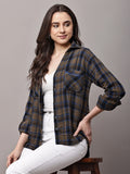 Begumpan Brown Checked Shirt - Brown