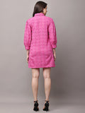 Begumpan Schiffli Long Shirt - Pink