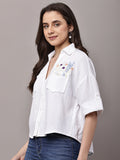Begumpan Double Cloth Shirt - White