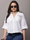 Begumpan Double Cloth Shirt - White