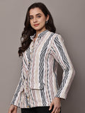 Begumpan Striped Jacket - Black