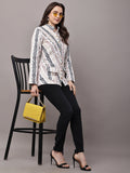 Begumpan Striped Jacket - Brown