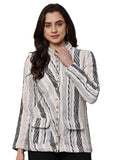 Begumpan Striped Jacket - Brown