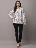 Begumpan Striped Jacket - Black