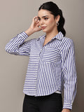 Begumpan Striped Shirt - Blue & White