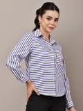 Begumpan Striped Shirt - Blue & White