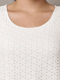 Begumpan White Sleeveless Layered Top - White