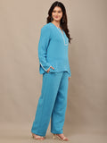Begumpan Premium Co-Ord Set - Blue