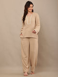 Begumpan Premium Co-Ord Set - Beige