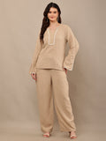 Begumpan Premium Co-Ord Set - Beige