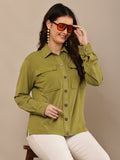 Begumpan Premium Double Pocket Jacket - Green