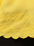 Begumpan Flower Emboridery Top - Yellow