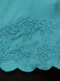 Begumpan Flower Emboridery Top - Turquoise