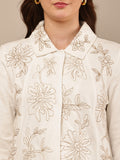 Begumpan Flower Embroidery Jacket - White