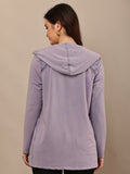 Begumpan Premium Pullover Acid Wash Hoodie - Lavender