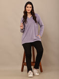 Begumpan Premium Pullover Acid Wash Hoodie - Lavender