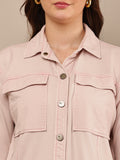 Begumpan Premium Double Pocket Jacket - Light Pink