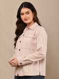 Begumpan Premium Double Pocket Jacket - Light Pink