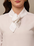 Begumpan Flower Emboridery Top - White