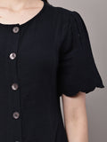 Begumpan Floral Printed Dress - Black