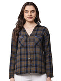 Begumpan Brown Checked Shirt - Brown