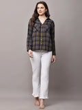 Begumpan Brown Checked Shirt - Brown
