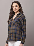 Begumpan Brown Checked Shirt - Brown