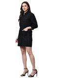 Begumpan Schiffli Long Shirt - Black