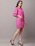 Begumpan Schiffli Long Shirt - Pink