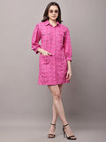 Begumpan Schiffli Long Shirt - Pink
