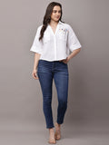 Begumpan Double Cloth Shirt - White