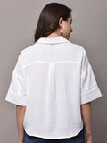 Begumpan Double Cloth Shirt - White