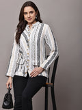 Begumpan Striped Jacket - Black