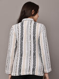 Begumpan Striped Jacket - Brown